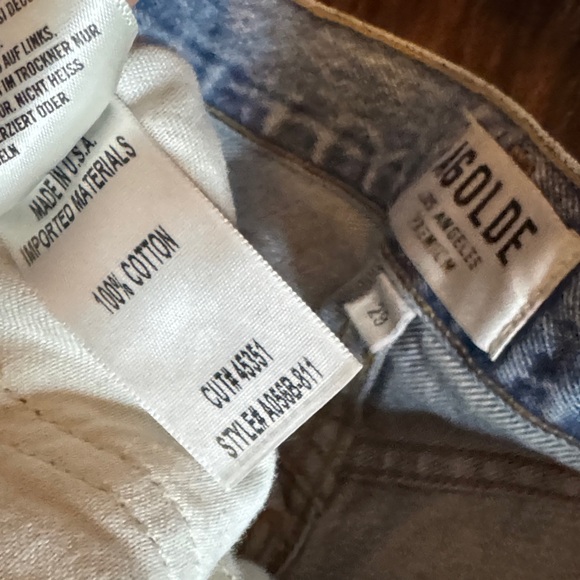 Agolde Riley High Rise Straight Crop Jeans - Picture 3 of 8